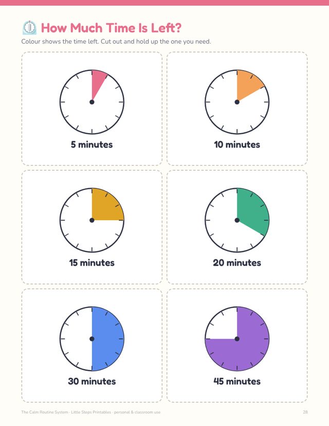 Visual timers